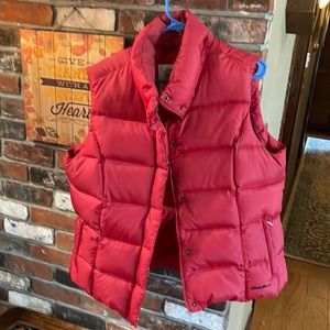 Down red vest